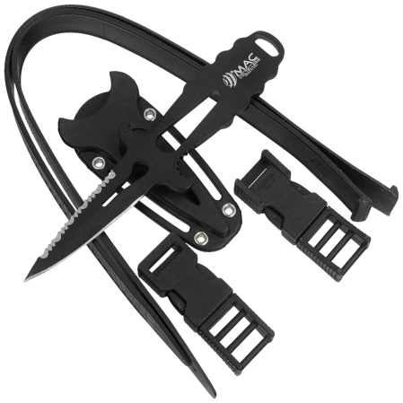 MAC Apnea 9 BE Diving Knife Black Skeleton W 1.4060 (MC APN09-2)