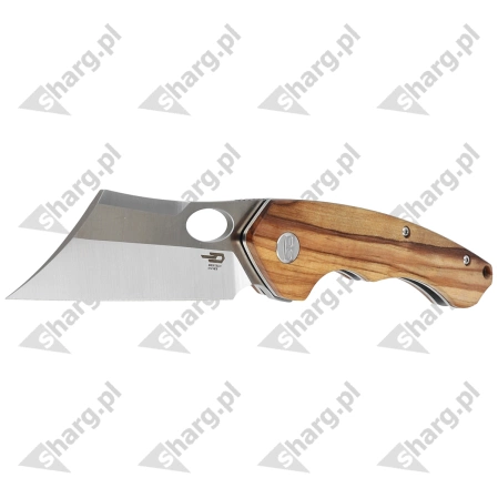 Bestech Knife Skirmish Natural Olivewood, Satin 154CM (BL06B)