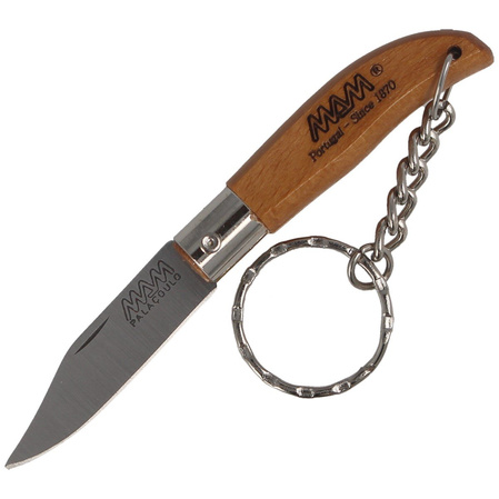 Nóż składany brelok MAM Iberica Mini, Dark Beech Wood, Inox HW, Satin 420 (2000-DW)