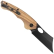 Bestech Knife Skirmish Natural Olivewood, Black Stonewashed 154CM (BL06C)