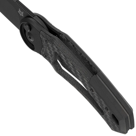 Nóż składany Fox Metamorphosis Black 3K Carbon Fiber, Black PVD M390 (FX-556-A4)