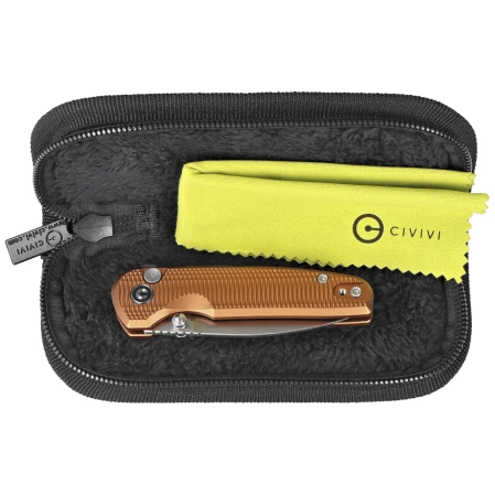 Nóż skladany Civivi Mini Shakan Coyote Brown Aluminium, Satin Nitro-V (C20052F-3)