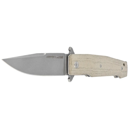 Nóż składany Viper Keeper 2 Green Canvas Micarta, Stonewashed Elmax by Fabrizio Silvestrelli (V6000CG)