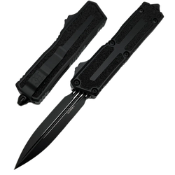 Microtech Scarab II Gen III D/E OTF Knife Black Aluminum, Tactical M390MK by Tony Marfione (1280-1T)