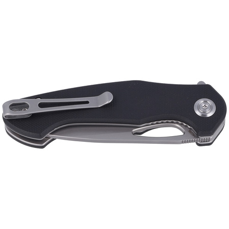 Nóż składany Kubey Dugu T/E Black G10, Sand Blasted 14C28N (KU159C)