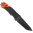 Herbertz CJH Rescue Knife Black/Red Aluminum, Epoxy Coated 420 (203911)