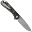 Civivi Button Lock Elementum II Knife Shredded Carbon Fiber/Golden Shred, Damascus (C18062P-10)