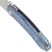 Remette Wild Species Knife Dark Blue Titanium, Hand Grinding M390 (WD108-B)