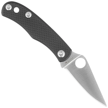 Spyderco Bug Knife Black G10, Satin 12C27 (C133GBKP)