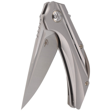 Nóż składany Bestech Vigil Gray Titanium, Satin M390 by Kombou (BT2201A)