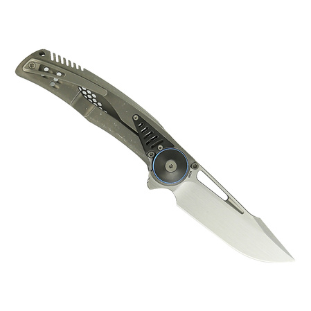 Nóż składany Reate GTR LE No 025/200 Dark Bead Blast Stonewashed Titanium/Zirconium Inlay, Hand Satin M390 (GTR TDBB-STW.ZIM.SAT)