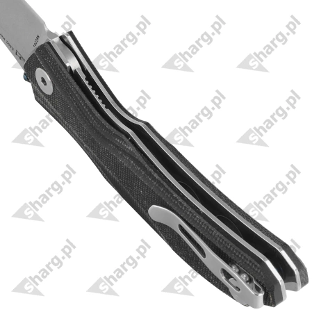 Real Steel Horus Black G10/Micarta, Stonewashed 14C28N by Uli Hennicke (7435)