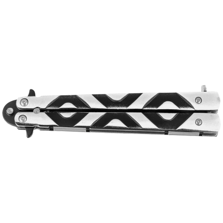 Nóż motylkowy Third Decor Habitat Balisong Grey/Black Aluminium, Black (12313)