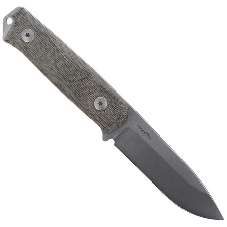 LionSteel Bushcraft Knife Green Micarta, Stone Washed Sleipner by Molletta (B41 CVG)
