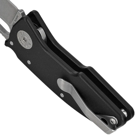 Demko Nano Shark Knife Black G10, Stonewashed CPM 20CV by Andrew Demko (AD-NANO-G10BLK-20CV)