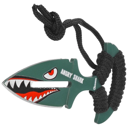 Nóż Martinez Albainox Angry Shark Black Strung, Green 3Cr13Mov (32524)