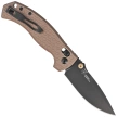 Fox Anzu Bronze Aluminium, Black PVD MagnaCut by Les George Knife (FX-560 ALBR)