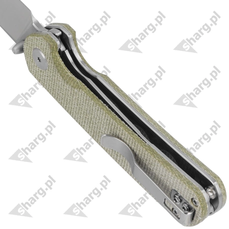 Nóż składany Bestech Sledgehammer Beige Micarta, Satin / Stonewashed D2 (BG31D)