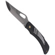 Mikov Crocodile Black ABS Folding Knife, Mirror Finish with Clip (243-NH-1/B BLACK/CLIP)