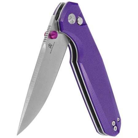 Bestechman Velix Knife Purple G10, Satin/Stonewashed 14C28N by Ostap Hel (BMK07C)