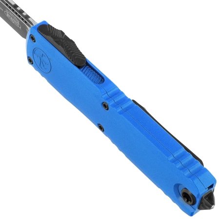 Microtech Ultratech Gen III ZBP S/E OTF Knife Blue Aluminum, Black M390MK by Tony Marfione (1121-1BL)