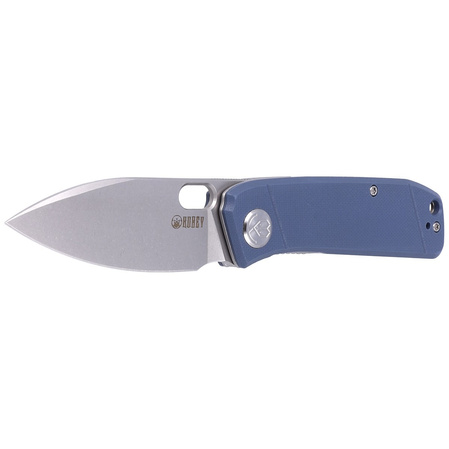 Nóż składany Kubey Hyde Denim Blue G10, Sand Blasted 14C28N by Colin Maisonpierre (KU2104D)