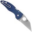 Spyderco MicroJimbo Knife Cobalt Blue G10, Satin CPM SPY27 by Michael Janich (C264GPCBL)