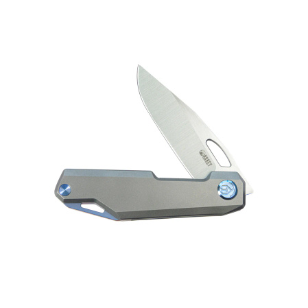 Nóż składany Kubey Verijero Grey Titanium, Satin 14C28N by George Ovchinnikov (KB340A)