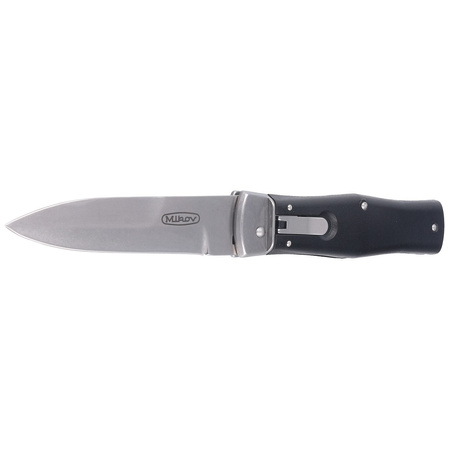 Mikov Predator Knife Black ABS, Stonewashed N690 (241-BH-1/STN/KLIP)