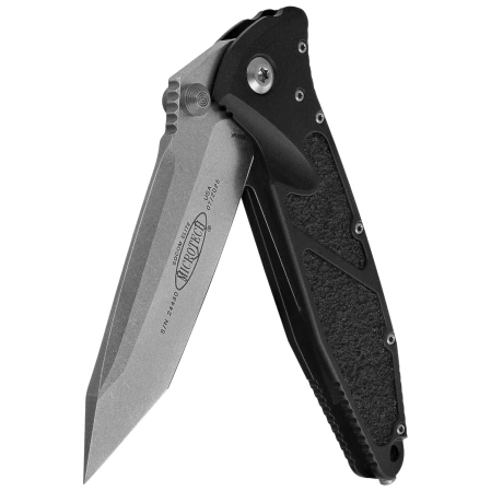 Microtech Socom Elite T/E-M Knife Black Aluminum, Stonewashed M390MK by Tony Marfione (161-10)
