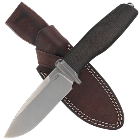 LionSteel Acha Green Burlap Micarta, Satin M390 by Molletta (AH BLG)