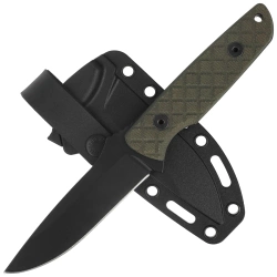 Nóż Spartan Blades Alala Green Canvas Micarta, Black Powder 1095 Cro-Van by Curtis Iovito (SBSL004BKGR)
