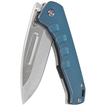 Nóż składany Medford Praetorian Swift FL Flipper Tumbled Blade, Blue Handle, Flamed HW/Clip, S45VN (MKFF2064TD-44TM-TFCF-Q4)