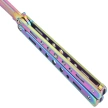 Nóż motylkowy Third Decor Habitat Balisong Rainbow Stainless Steel, Rainbow 420 (K2099)