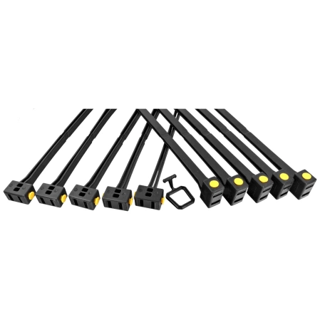 Kajdanki jednorazowe ASP Tri-Fold Black 10szt (56197)