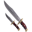 Muel BW-22P Knives Set: B-22 and BW-10 Pakka Wood, Satin X50CrMoV15