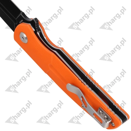 Nóż składany Bestech Fin Orange G10, Black Stonewashed 14C28N (BG34B-3)
