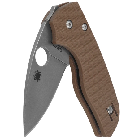 Nóż składany Spyderco Lil' Native Compression Lock Sprint Run Brown G-10, Stonewashed CPM 15V by Eric Glesser (C230GPBN15V)