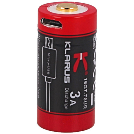 Akumulator Klarus 16340 / 700mAh, 3.7V (16GT-70UR)
