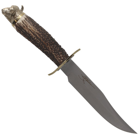 Muela Buffalo-16BF Big Five Deer Stag Knife, Satin X50CrMoV15, Gift Box