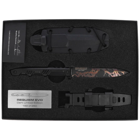 Extrema Ratio Requiem Evo Dark LE No 182/250 Black G10, Burnishing MagnaCut (04.1000.0475/MGC/BLK-BLK)