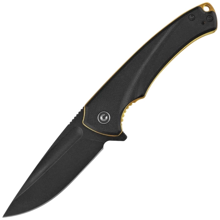 Civivi Voidflare Knife Black G10, Black Stonewashed 14C28N (C24040-1)