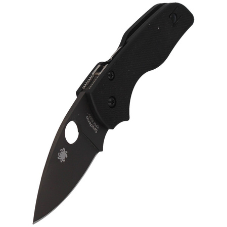 Nóż składany Spyderco Lil' Native G-10 Black / Black Blade Plain (C230GPBBK)