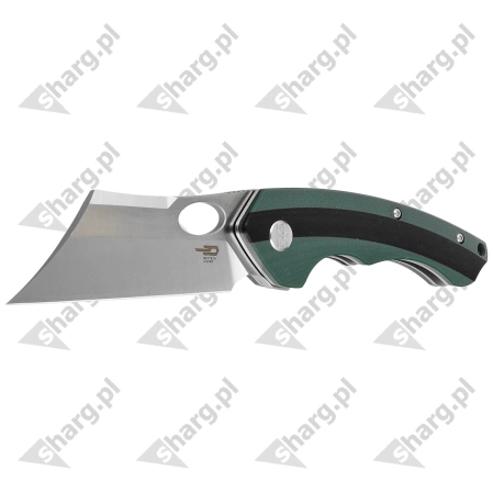 Nóż składany Bestech Skirmish Green / Black G10, Satin D2 (BG44A)