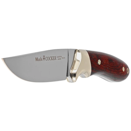 Muela Cocker-11CO Cocobolo Wood Knife, Mirror 14C28N