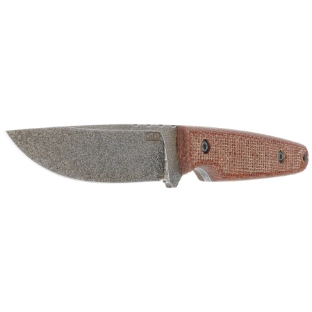 Za-Pas Handie Brown Micarta, Acid Stonewash NMV (HAN-ST-M-BR)