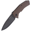 Nóż składany LionSteel KUR Brown G10, Black Stonewashed Sleipner by Molletta (KUR BBR)
