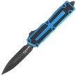 Nóż automatyczny OTF Microtech Scarab II Gen III D/E Blue Aluminium, Black M390MK by Tony Marfione (1280-1BL)