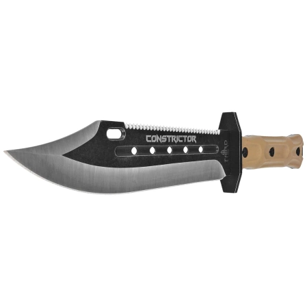 Nóż Third Decor Habitat Constrictor Brown Rubberized ABS, Stonewashed/Satin 420 (H0302)