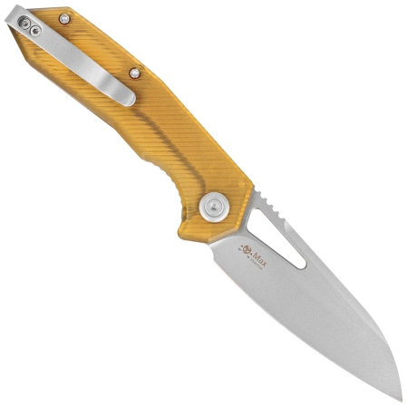 Nóż składany Kubey Vagrant Ultem, Sand Blasted 14C28N by Maksim Tkachuk (KU291Q)